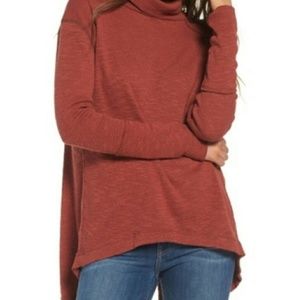 Free People Split Back Turtleneck